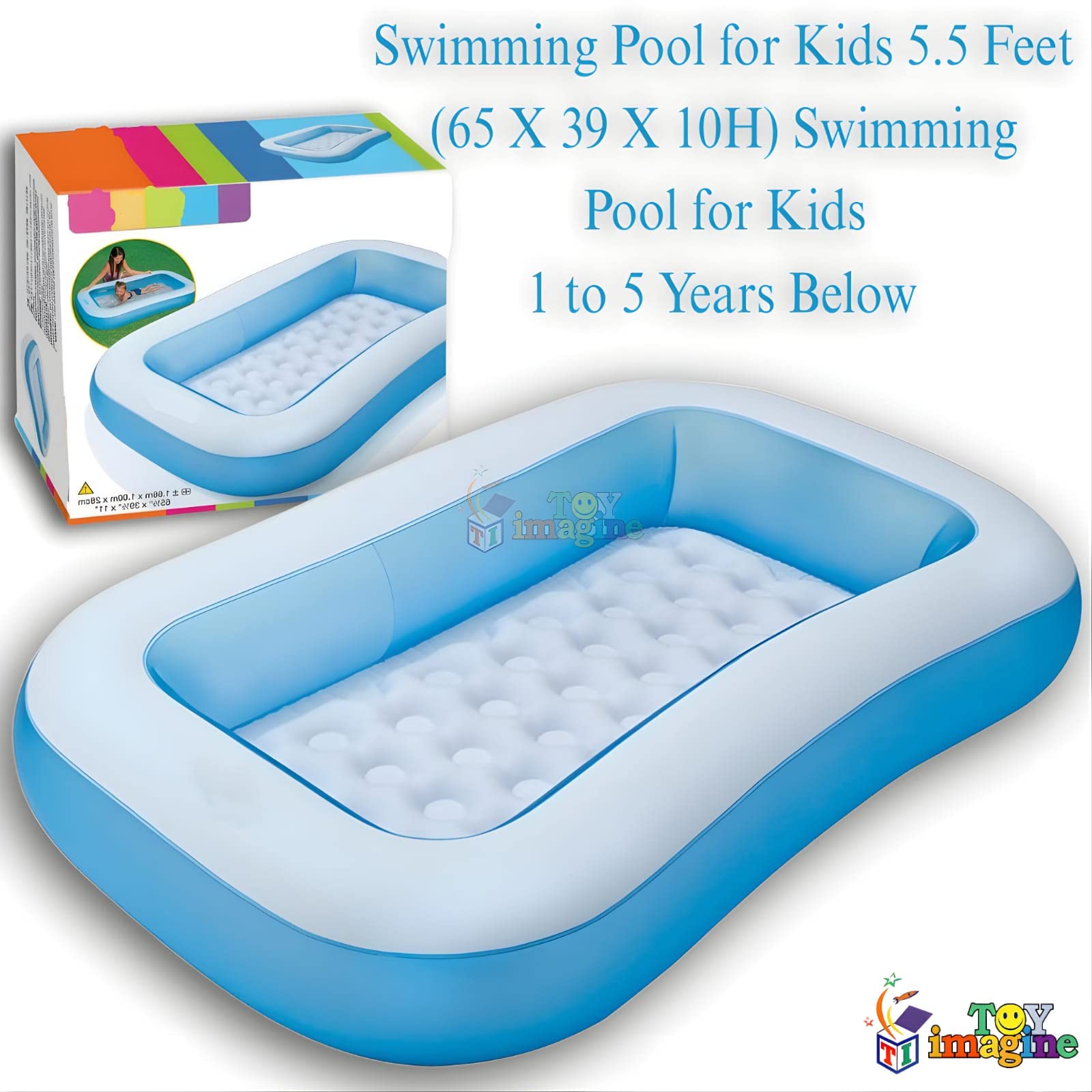 Toy Imagine Swimming Pool for Kids 5.5 Feet (65 X 39 X 10H) – view 5