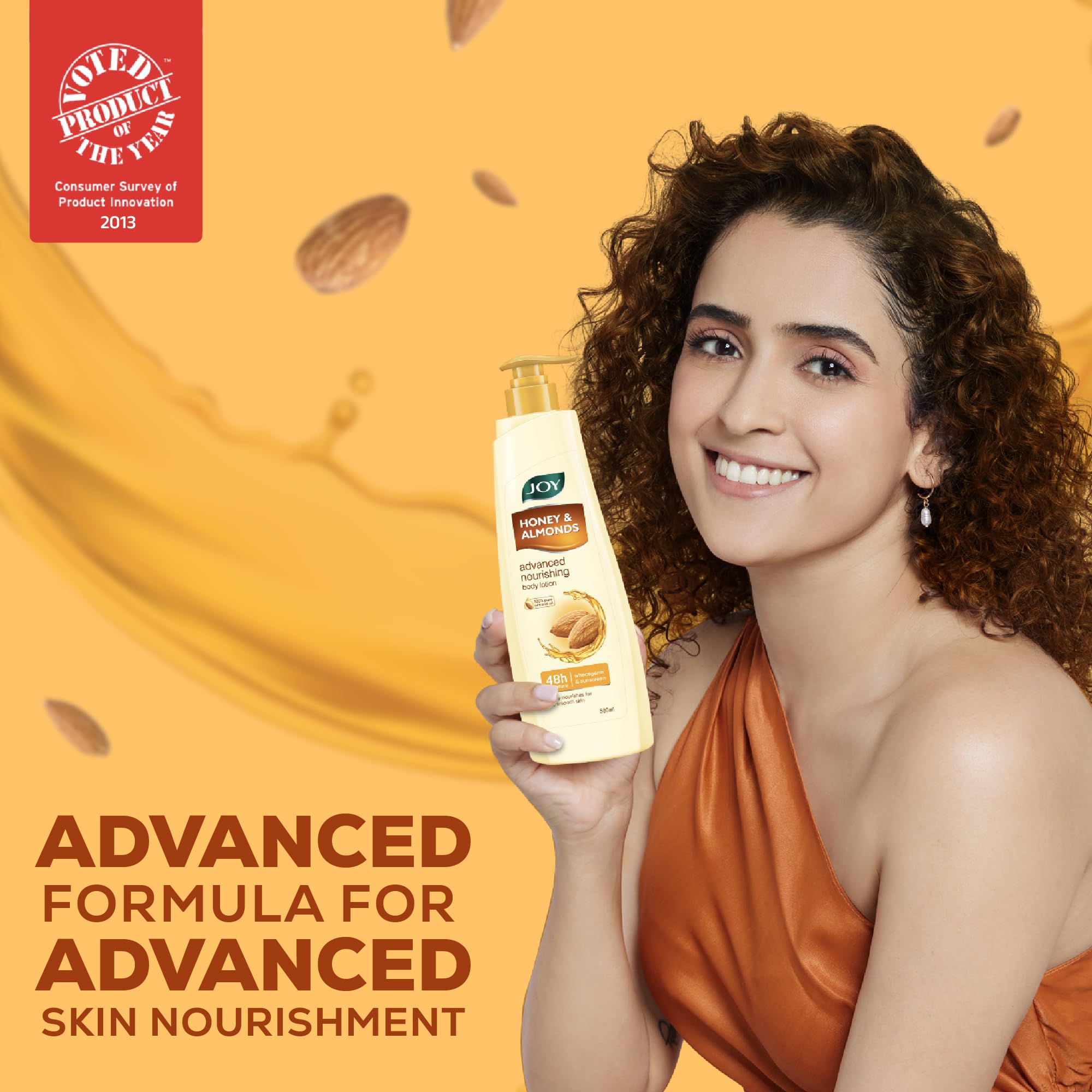 Joy Honey & Almonds Advanced Nourishing Lightweight Summer Body Lotion 500ml – view 2