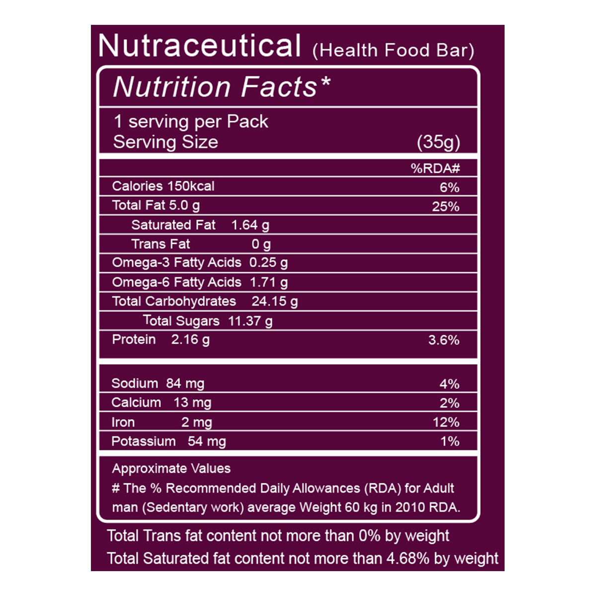 Patanjali Herbal Health Food Bar 35 g – view 6