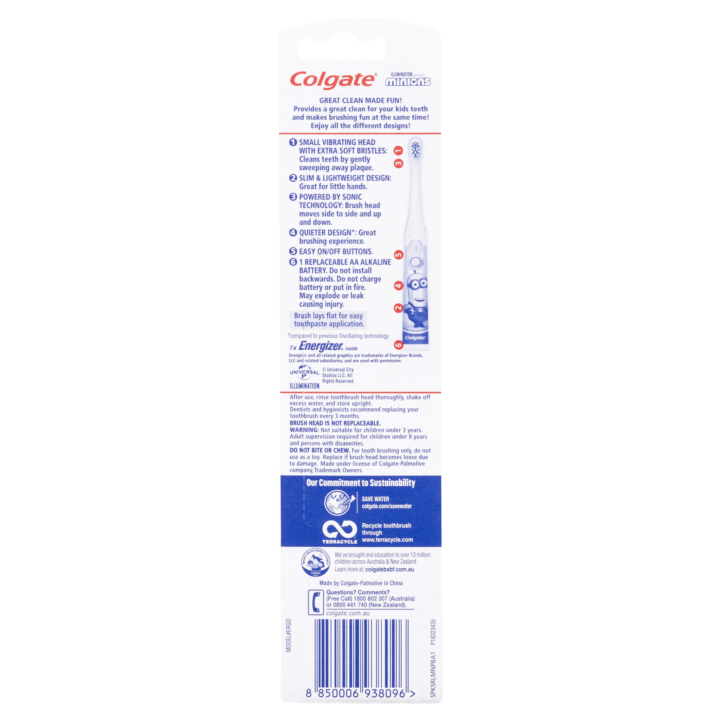 Colgate Kids Minions Battery Powered Toothbrush – view 9