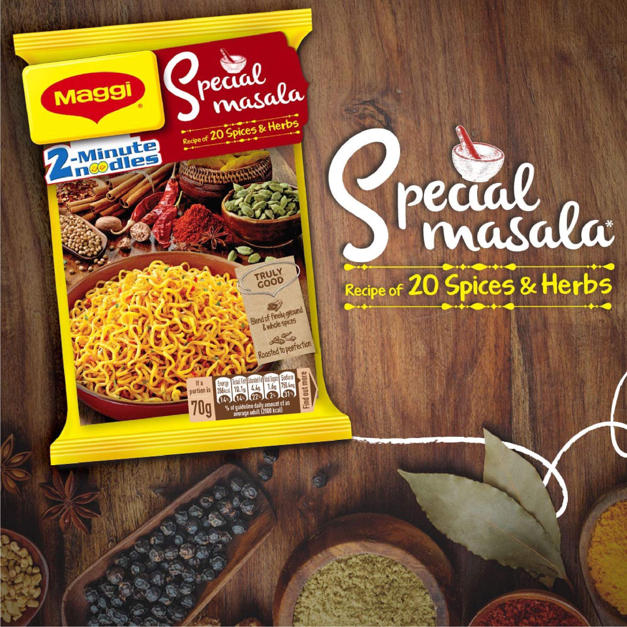 MAGGI 2-Minute Vegetarian Special Masala Instant Noodles, 70 g – view 7