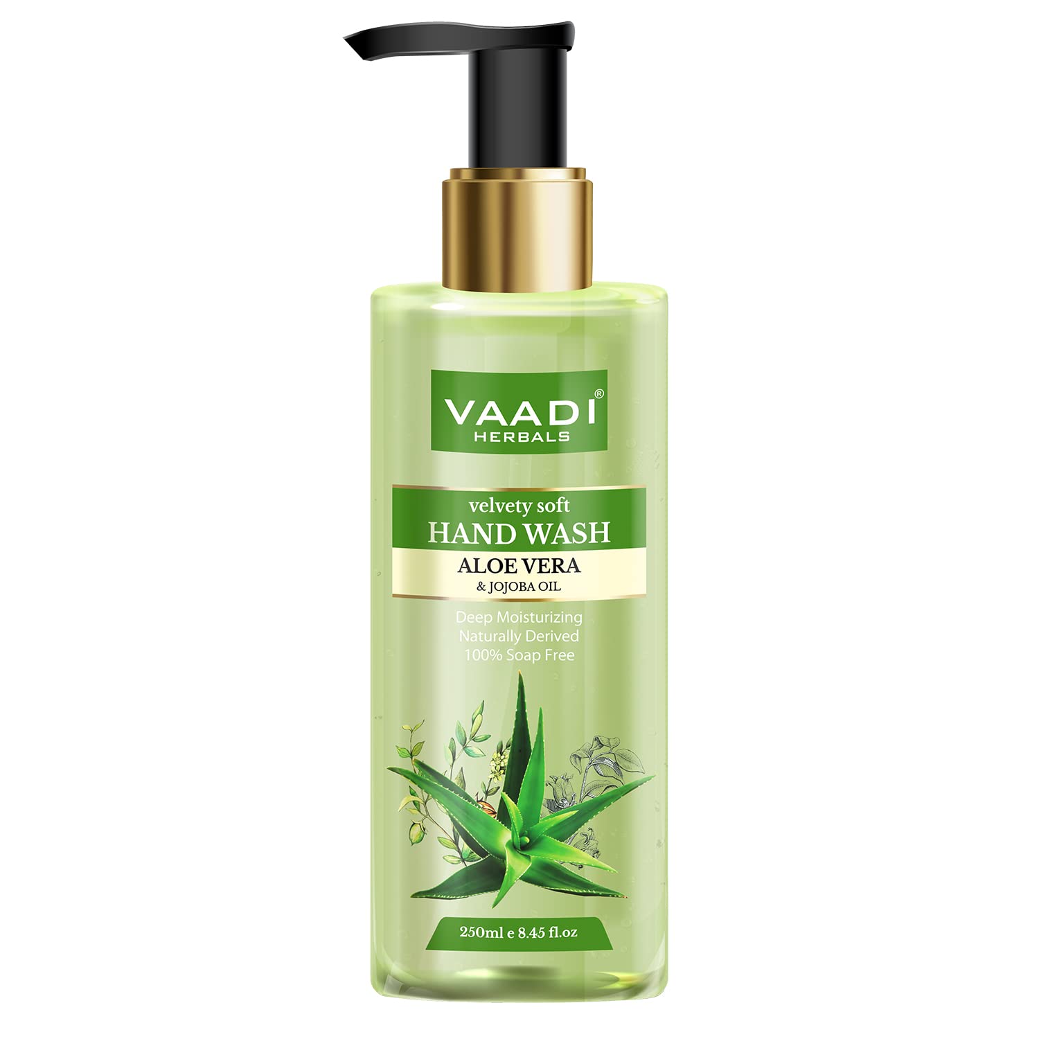 Vaadi Herbals Velvety Soft Aloe Vera and Jojoba Oil Hand Wash - 250 ml – view 2