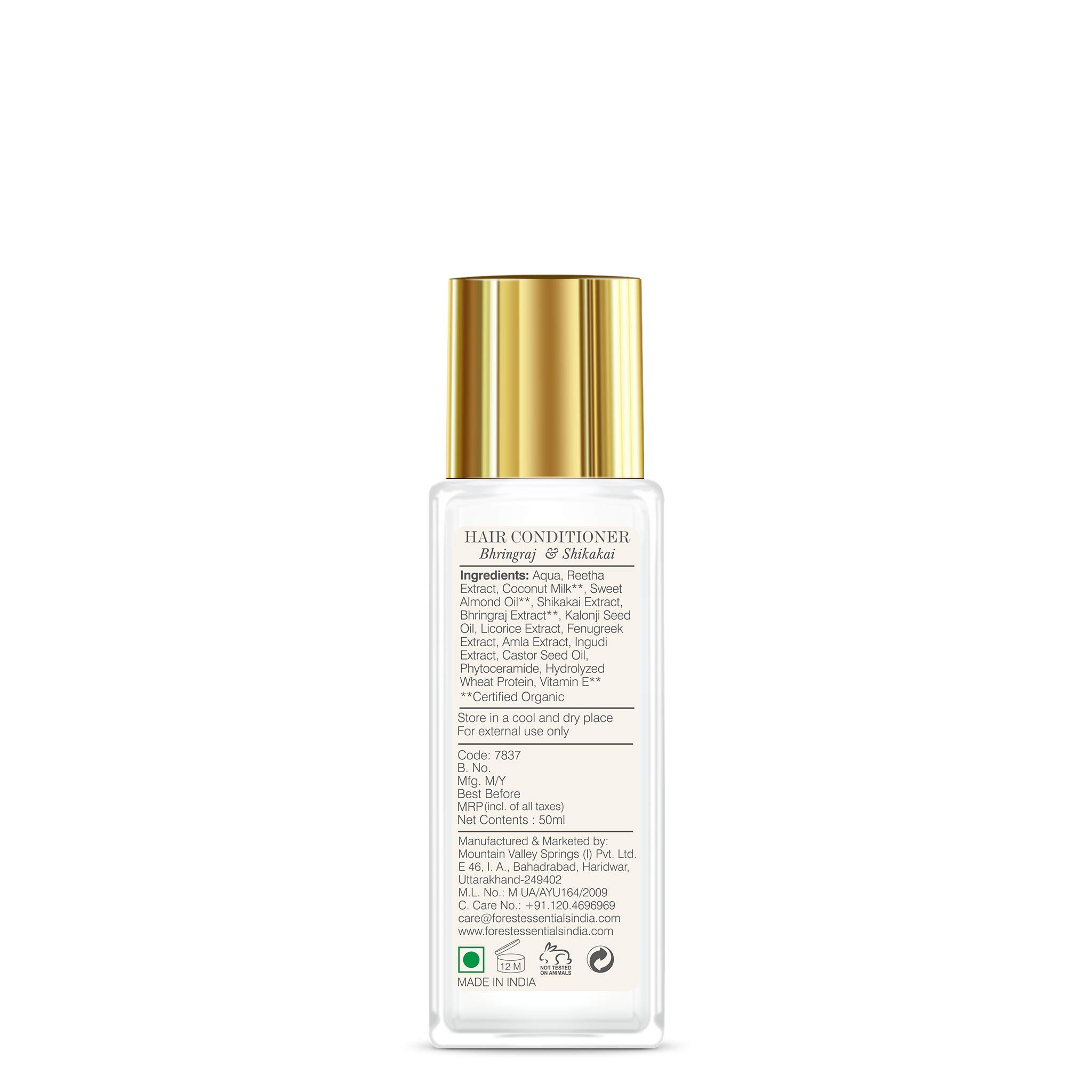 Forest Essentials Hair Cleanser Bhringraj and Shikakai, 50ml & Forest Essentials Hair Conditioner Bhringraj and Shikakai, 50ml – view 7