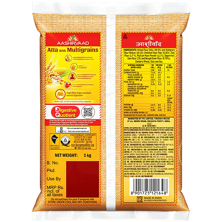 Aashirvaad Atta/Godihittu - Multigrains 1 kg – view 2