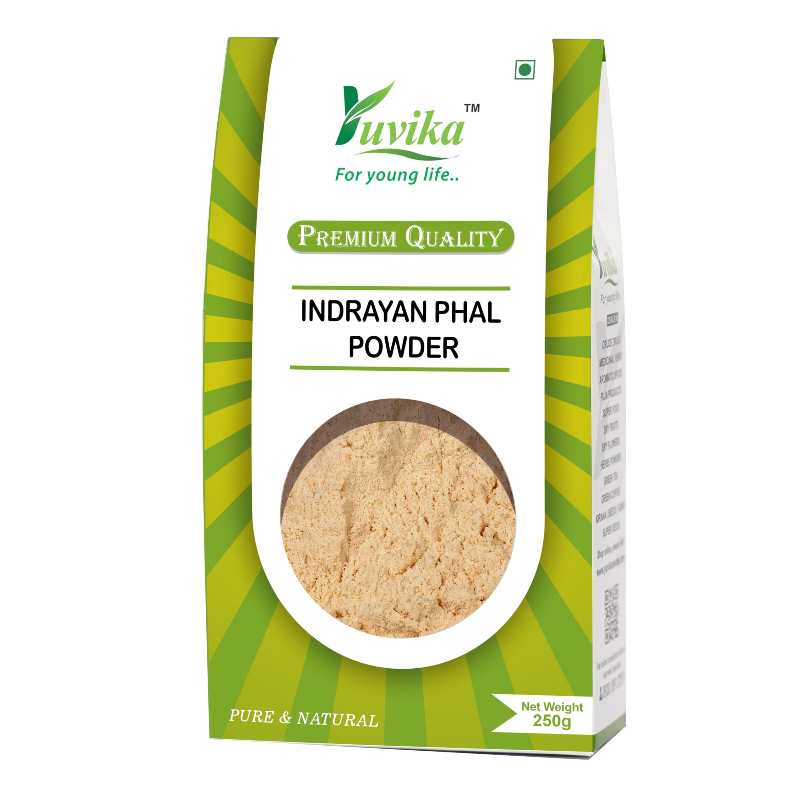 Boxed Yuvika Indrayan Phal Powder 250 gram herbal pack
