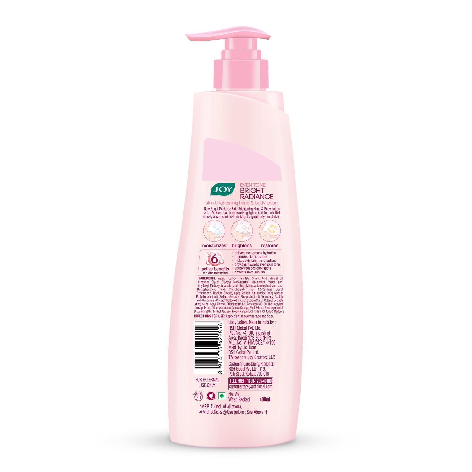 Joy Even Tone Bright Radiance Brightening Summer Body Lotion 400ml – view 6