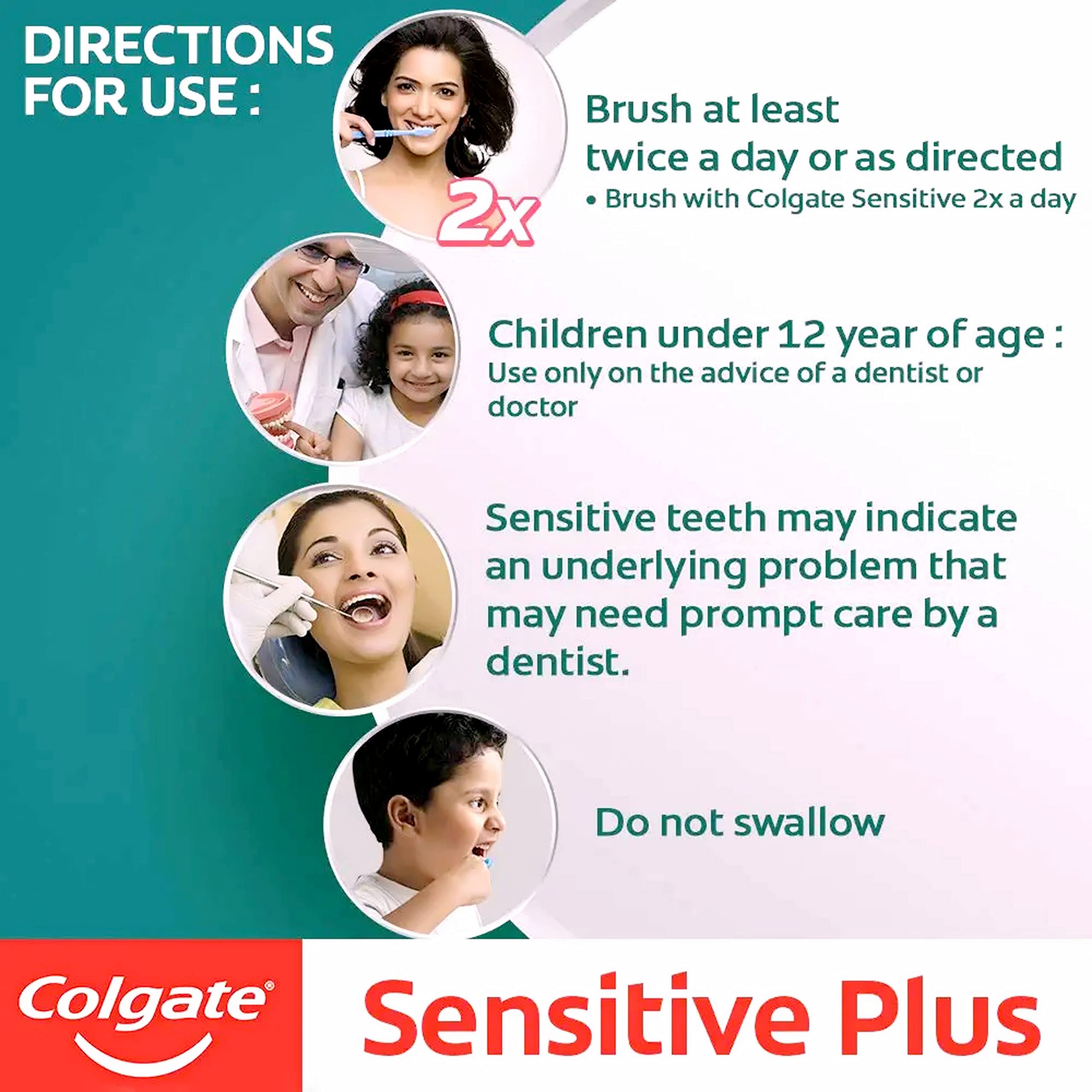 Colgate Sensitive Plus 70g Toothpaste (420g, Pack of 6, 70g each) – view 9