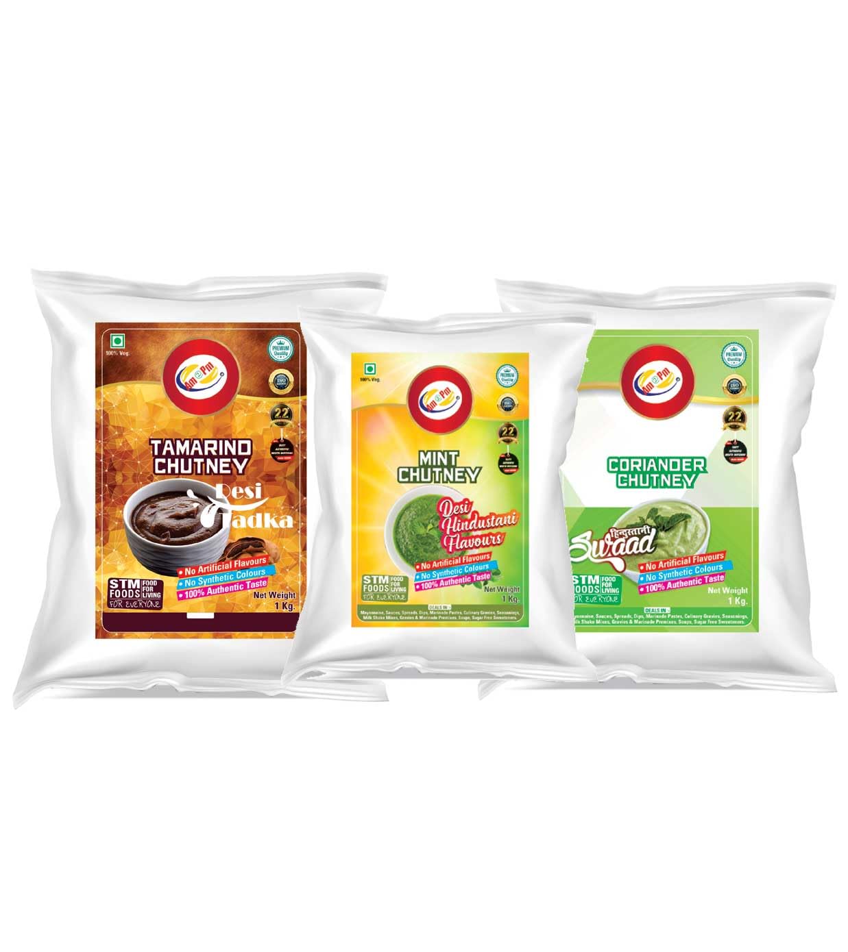 Am 2 Pm mint coriander tamarind mayonnaise pouches