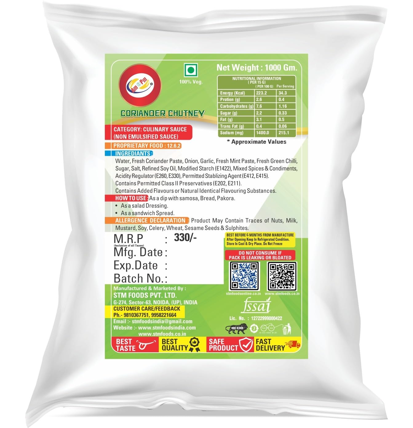 Am 2 Pm - Mint-,Coriander,Tamarind Powder – view 3