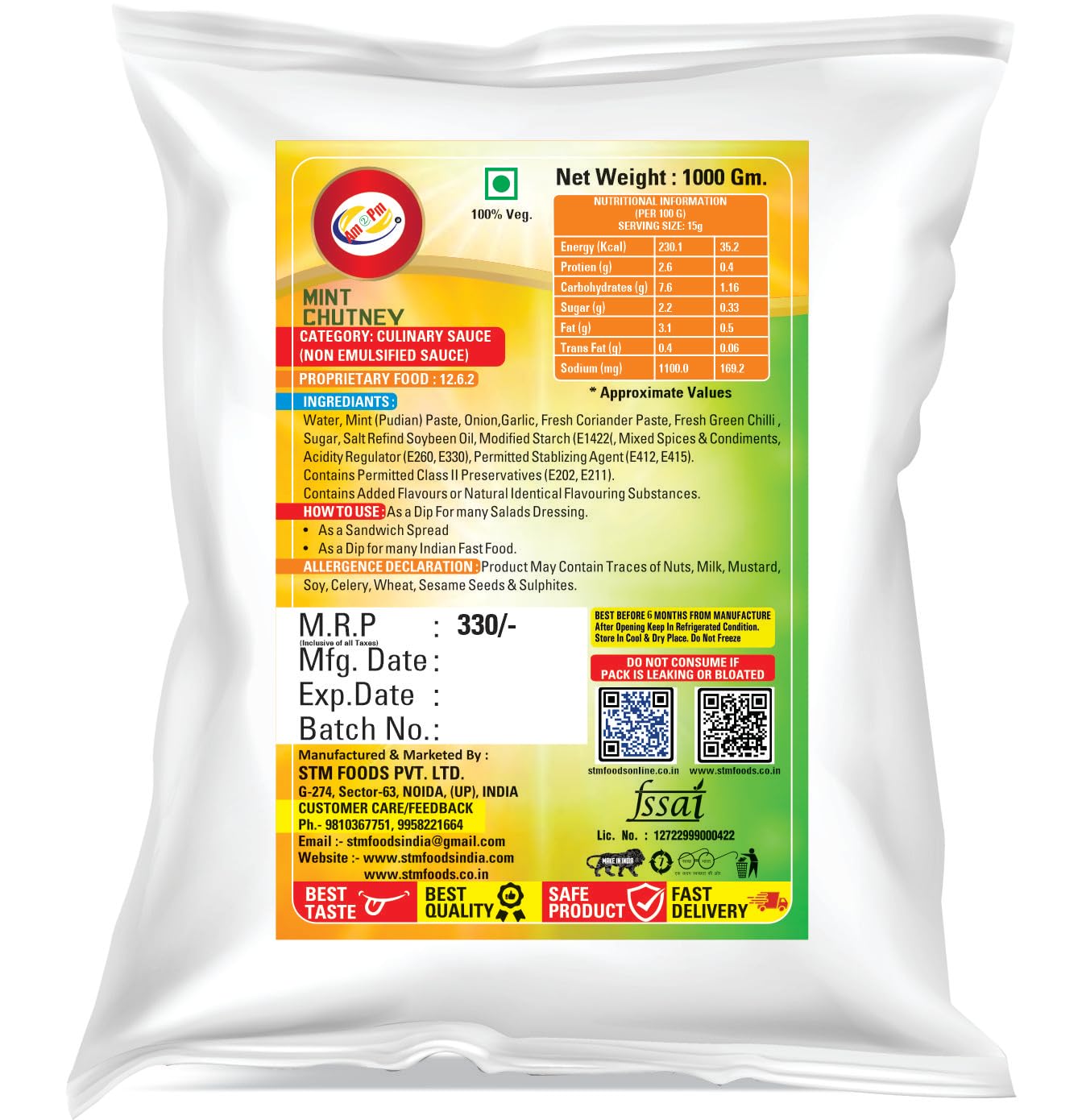Am 2 Pm - Mint-,Coriander,Tamarind Powder – view 5