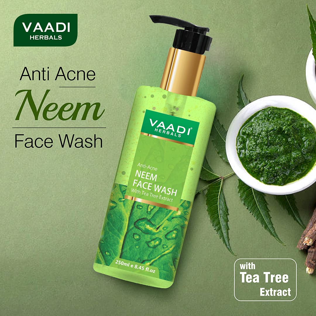 Vaadi Herbals Pvt Ltd Anti-Acne Neem Face Wash With Tea Tree Extract, 250 Ml – view 3