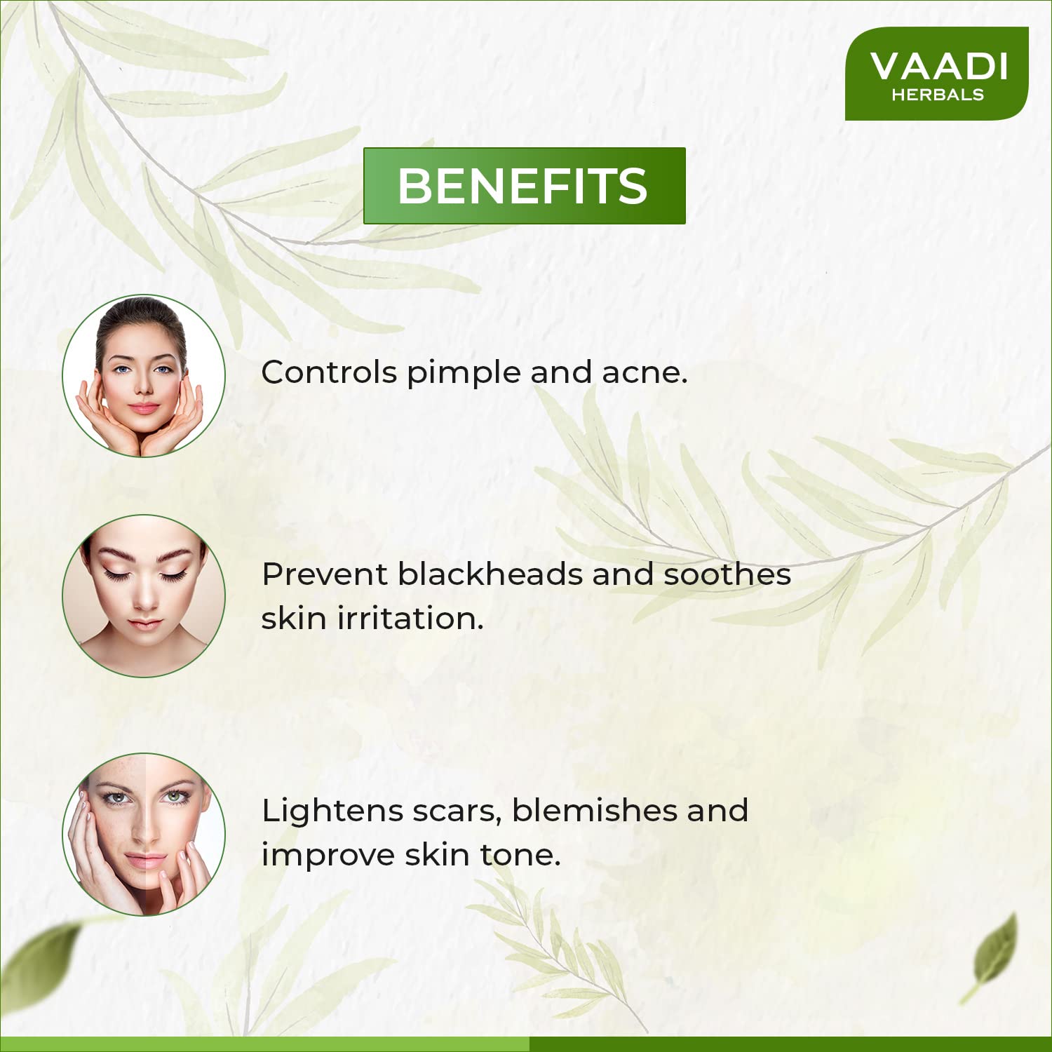 Vaadi Herbals Pvt Ltd Anti-Acne Neem Face Wash With Tea Tree Extract, 250 Ml – view 4