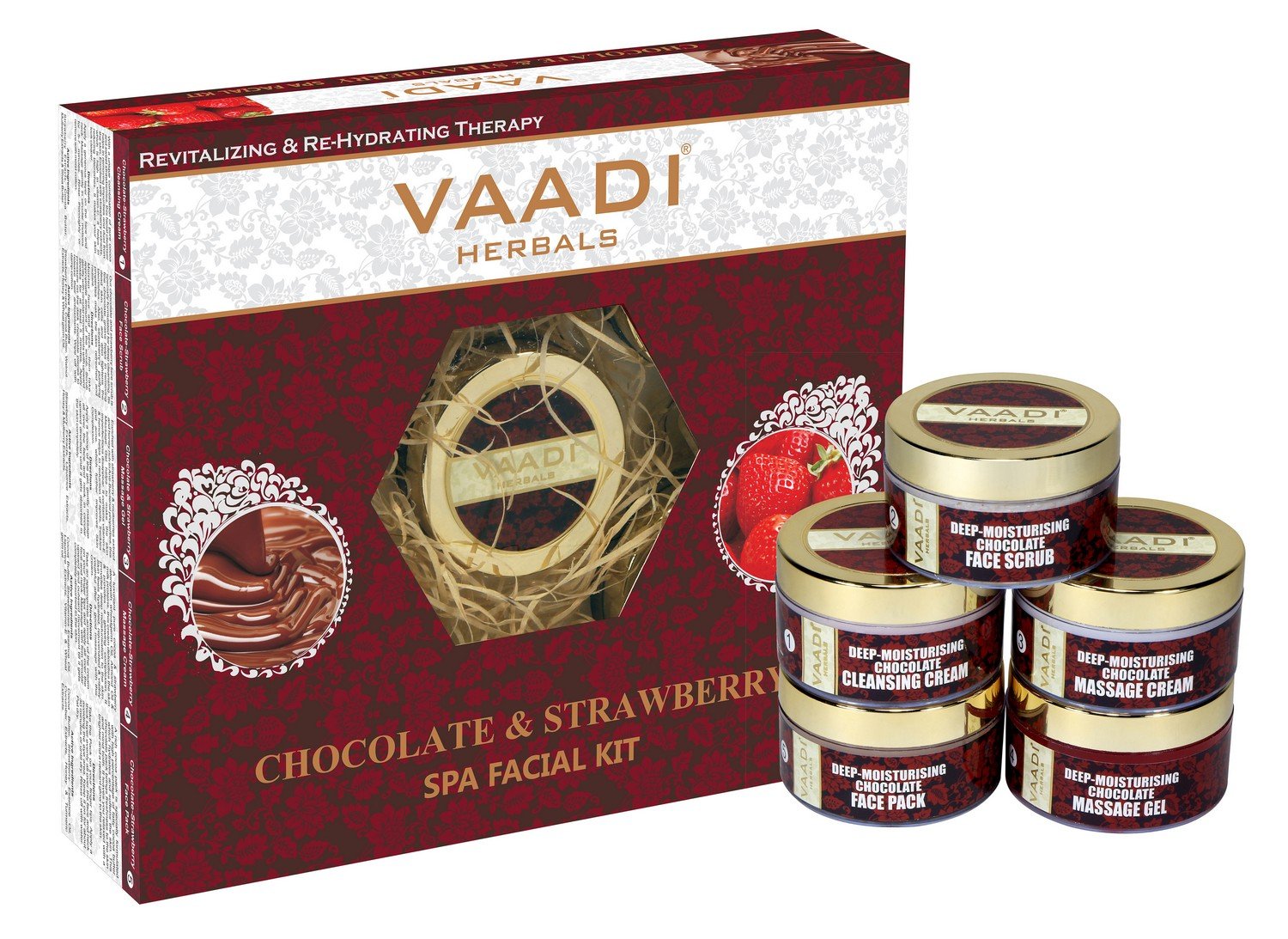 Vaadi Herbals deep moisturizing chocolate facial kit packaging