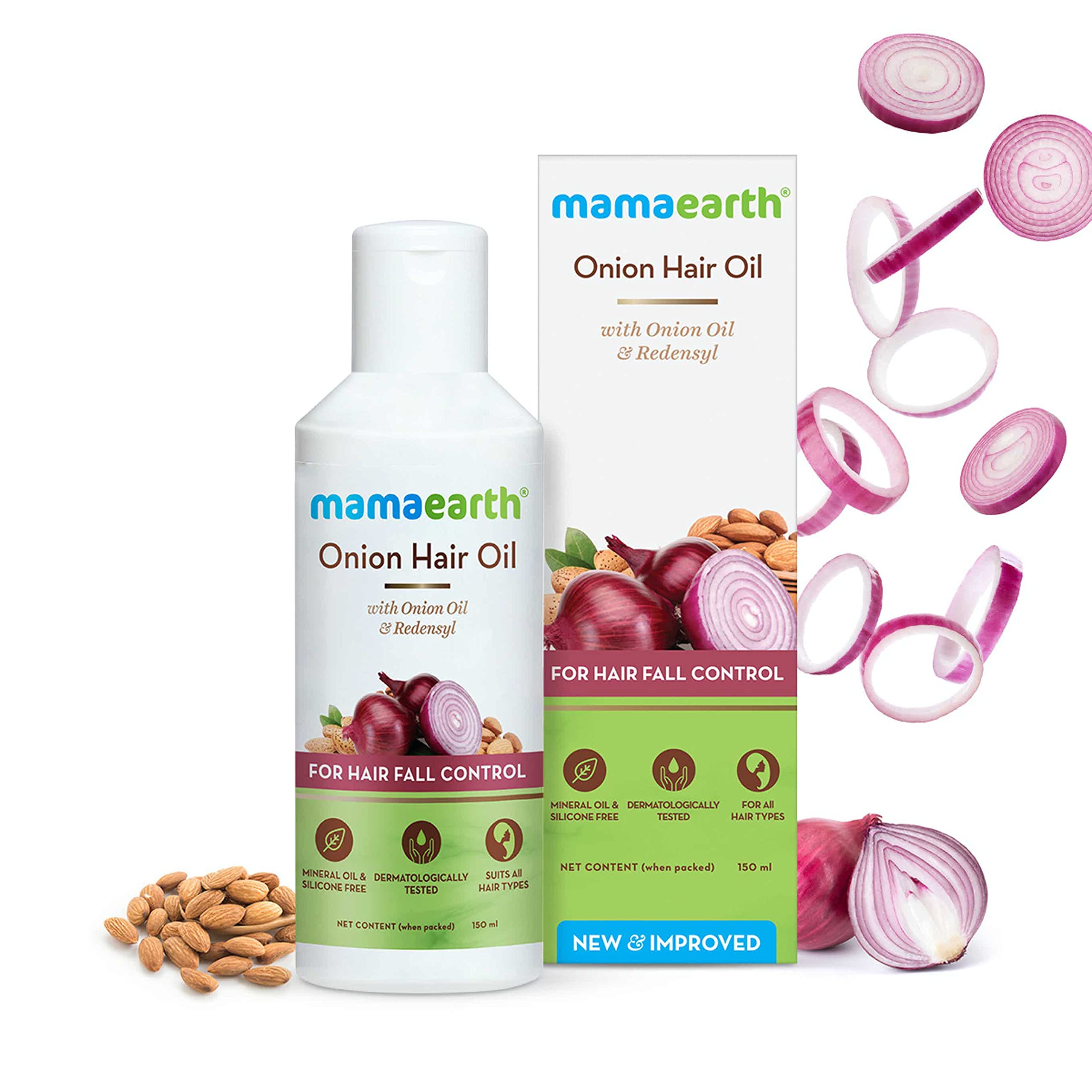 Mamaearth Onion Hair Oil for Hair Growth & Hair Fall Control with Redensyl 150ml – view 2