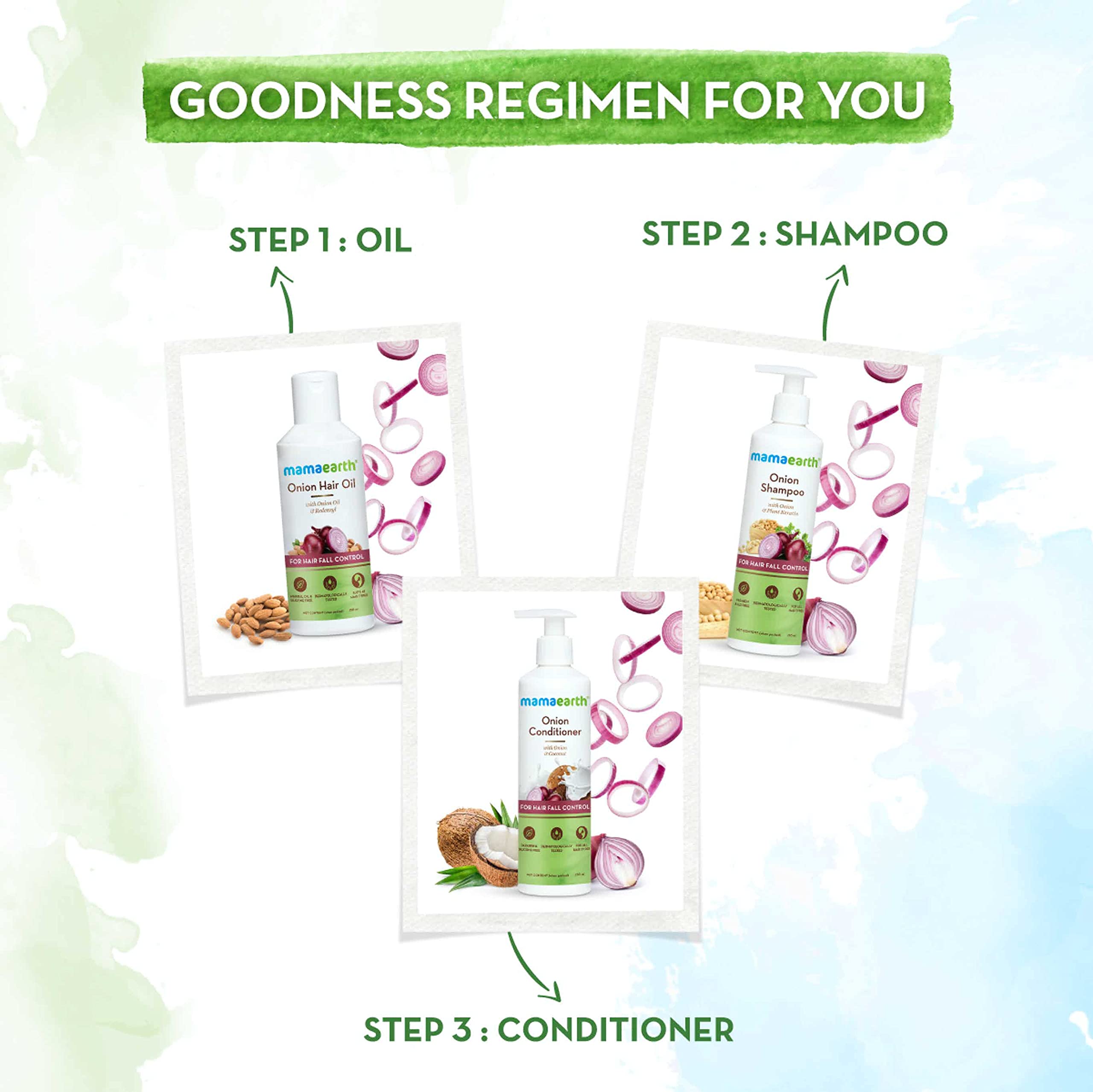 Mamaearth Onion Hair Oil for Hair Growth & Hair Fall Control with Redensyl 150ml – view 6