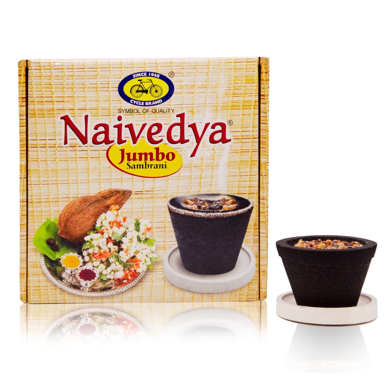 Cycle Pure Naivedya Jumbo Sambrani Dhoop Cups for Pooja (16 pcs) – view 2