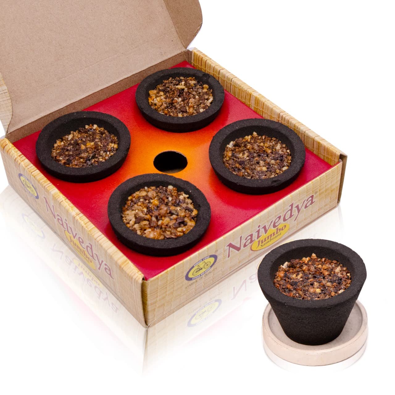Cycle Pure Naivedya Jumbo Sambrani Dhoop Cups for Pooja (16 pcs) – view 3