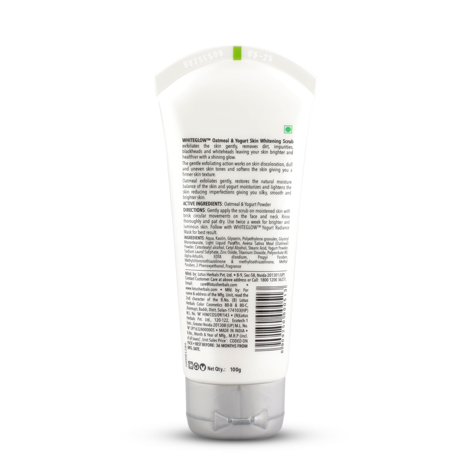Lotus Herbals WhiteGlow Skin Brightening Oatmeal & Yogurt Scrub – view 6