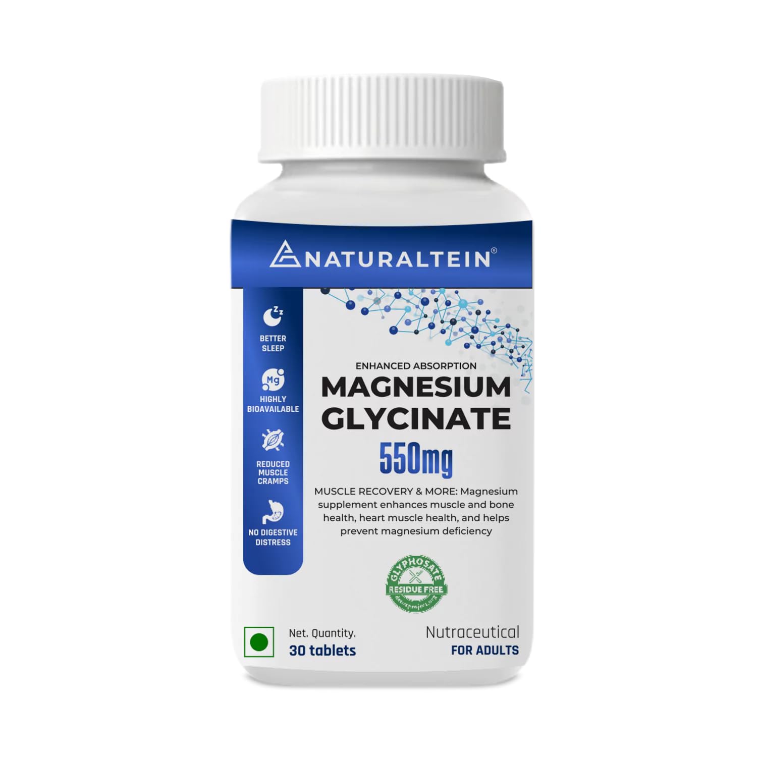 Naturaltein Magnesium Glycinate 550mg – view 1