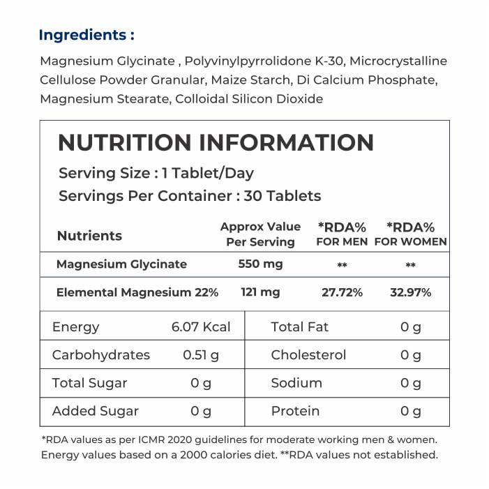 Naturaltein Magnesium Glycinate 550mg – view 5