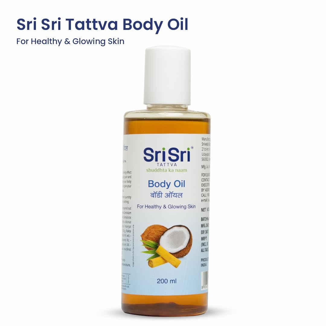 Sri Sri Tattva shuddhta ka naam Body Oil, 200ml (Single Pack) – view 2