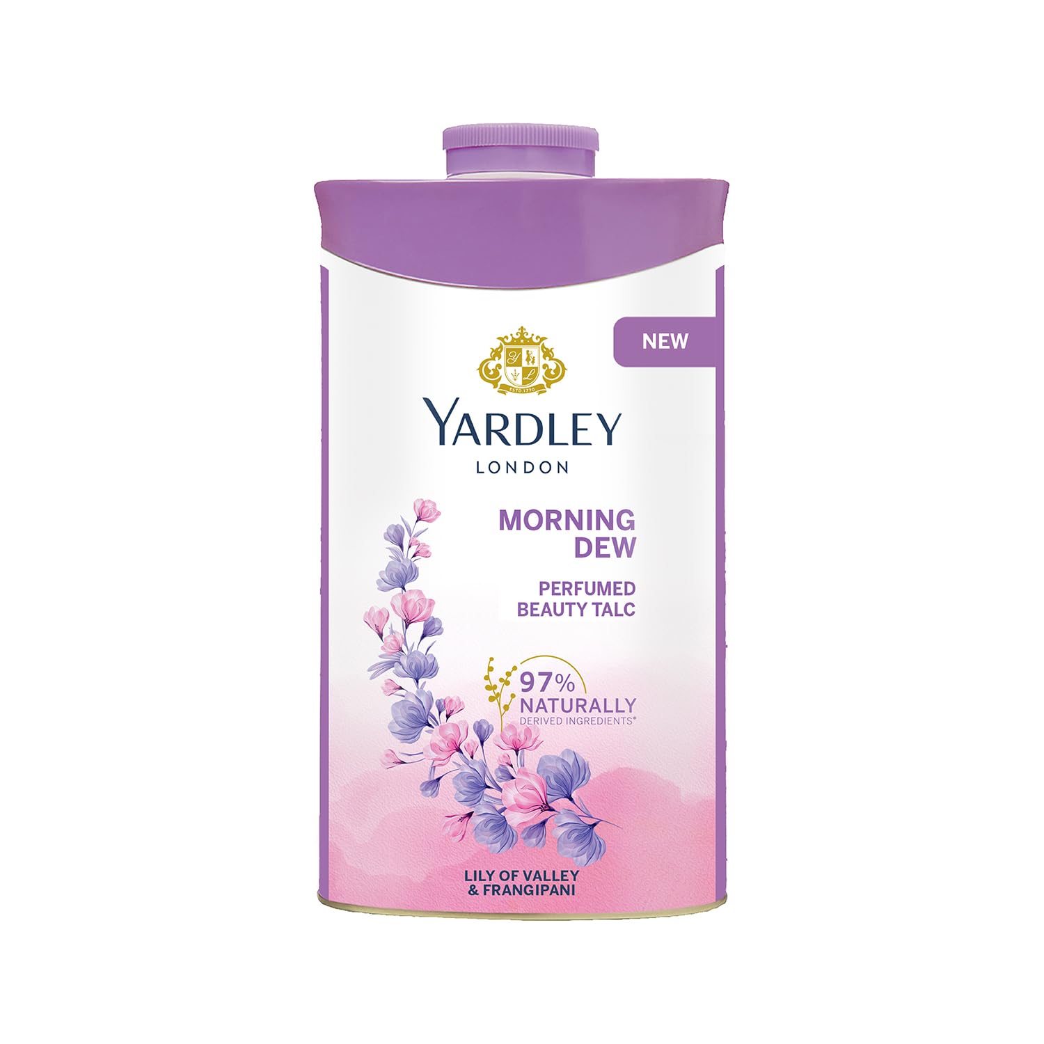 Yardley Morning Dew talcum powder pack for women 250g bottle