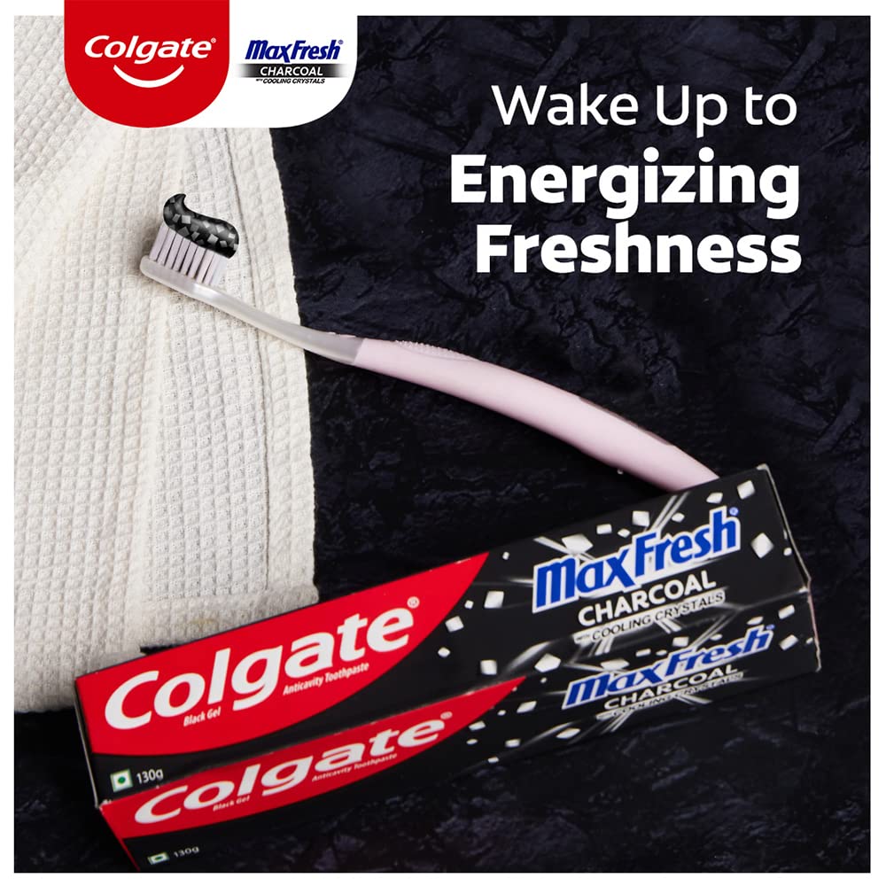 Colgate MaxFresh Toothpaste, Black Gel Paste with Charcoal for Super Fresh Breath, 260gm – view 3