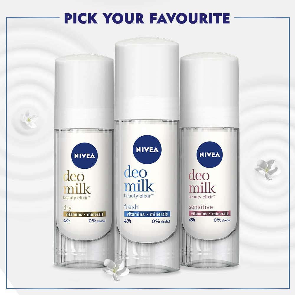 Nivea Deodorant, Deo Milk Sensitive Roll On For Women, 40 ml – view 7