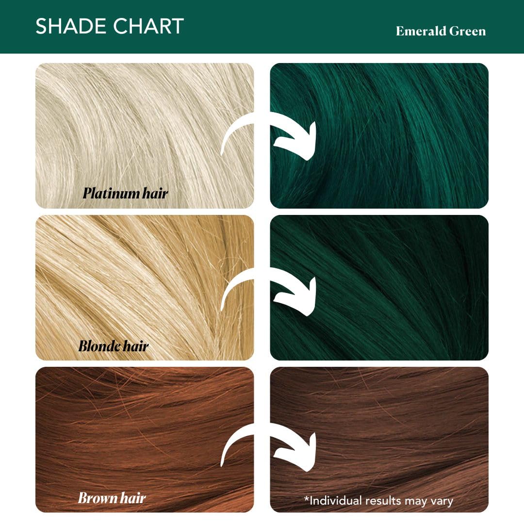Paradyes Semi-permanent Emerald Green DIY Conditioner Based Hair Colour 120 gm and Lighten Up! Bleach Pack 30 Vol. for all Hair Types – view 7