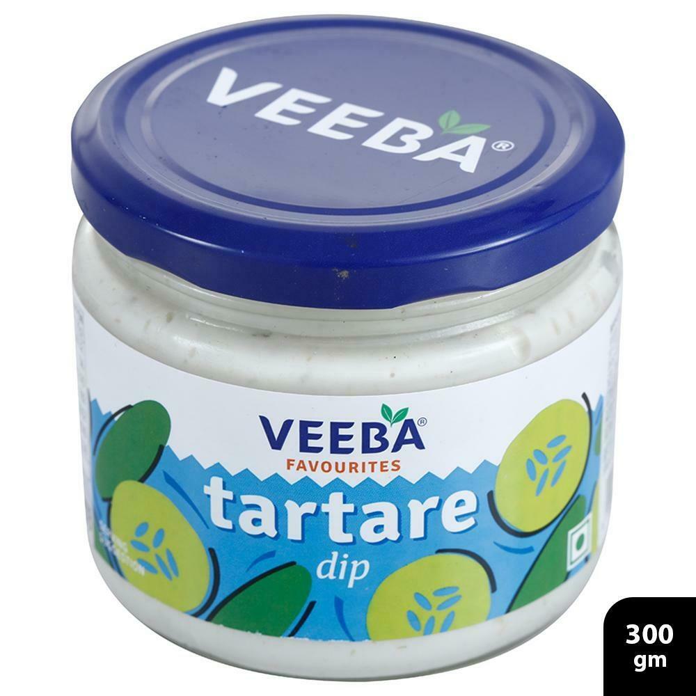 Front view of Veeba Tartare Dip 300 g single bottle