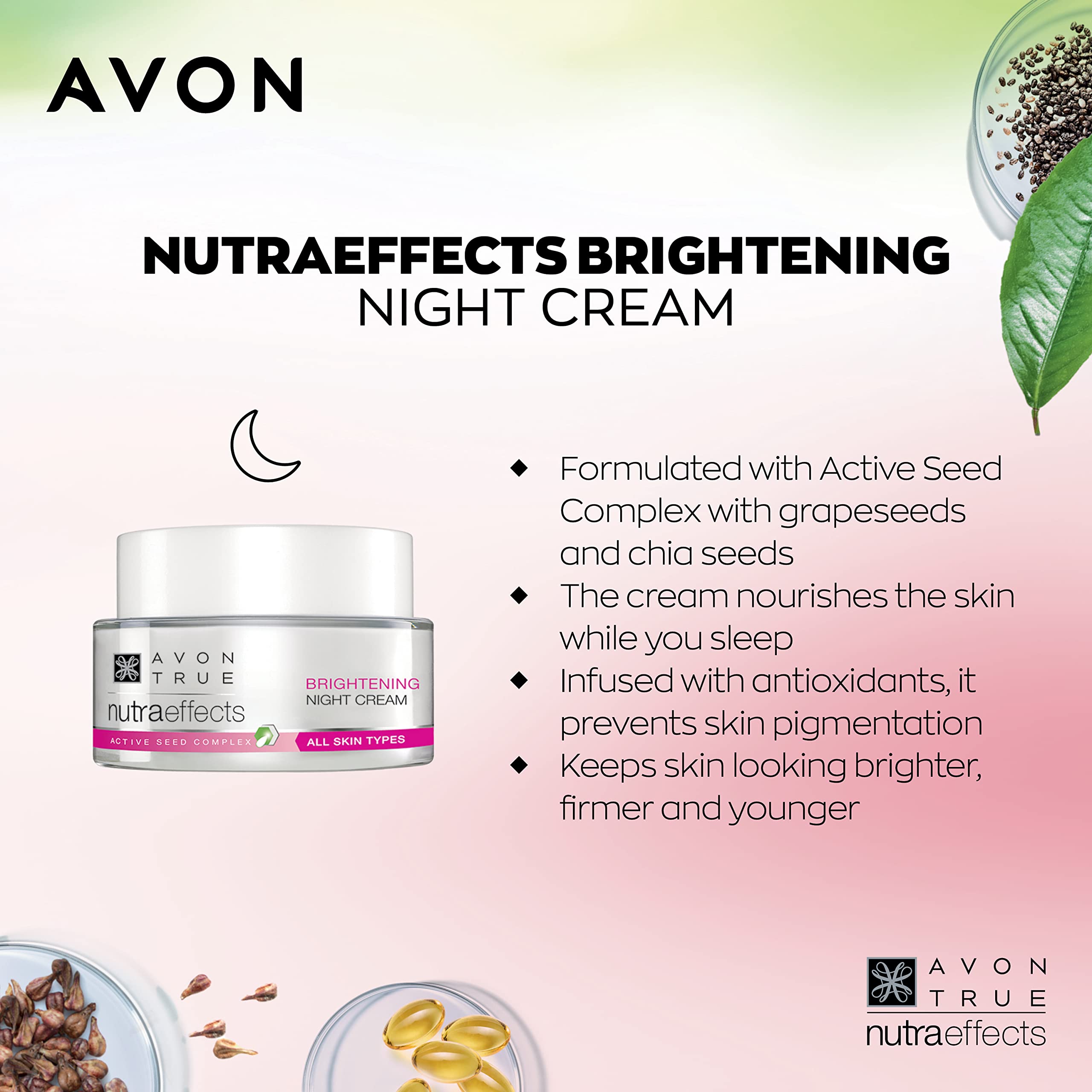 Avon True Nutraeffects Brightening Night Cream – view 5