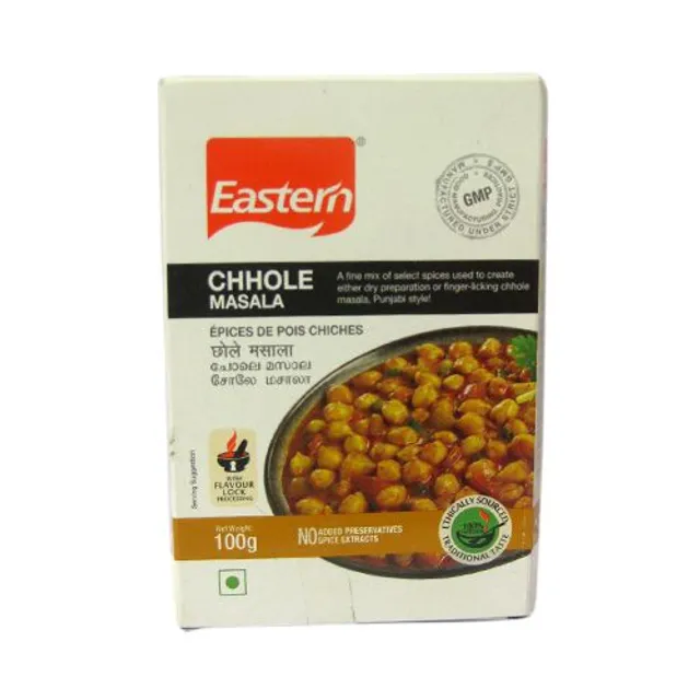 Front view of Eastern Chana Chole Masala 100 g carton