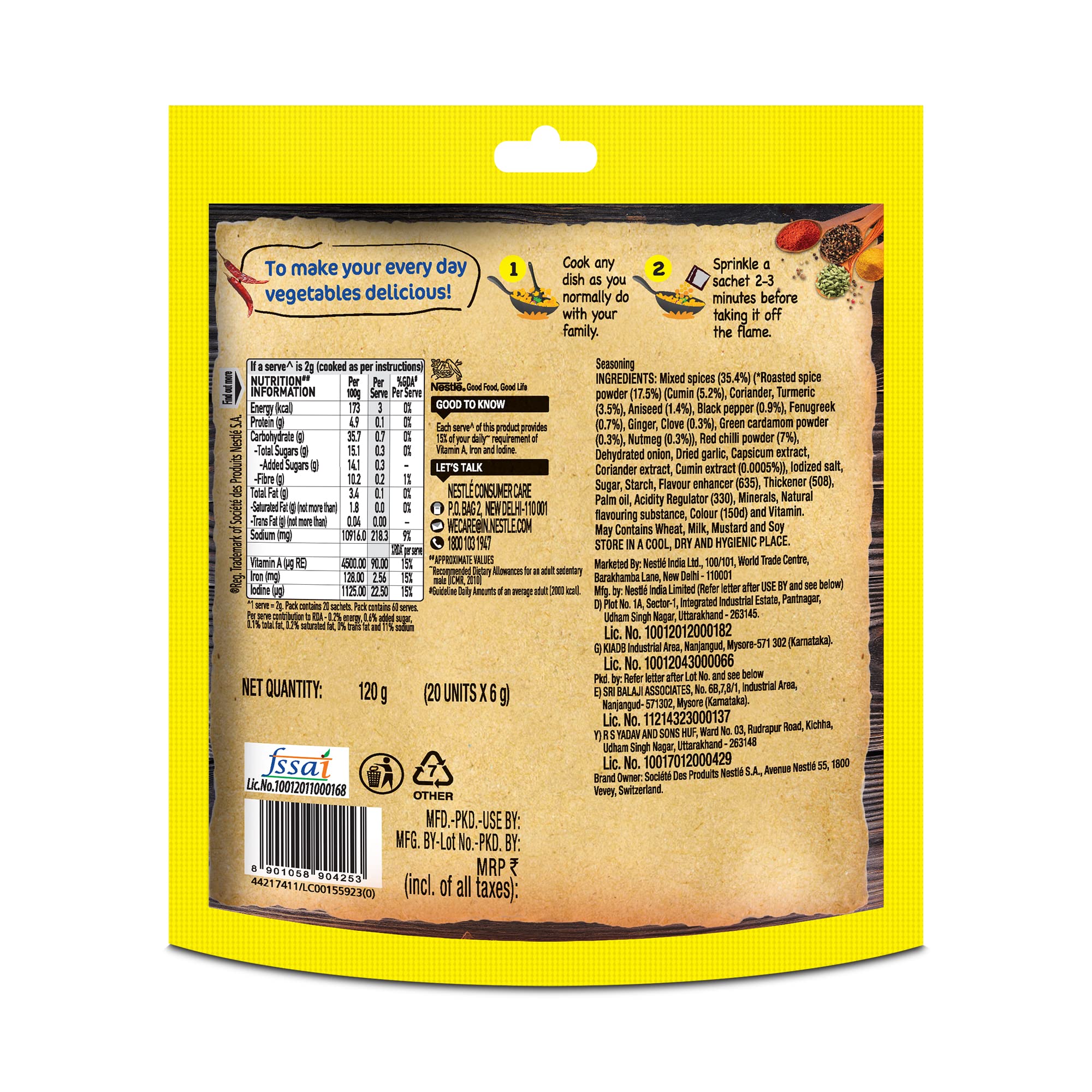 Maggi Masala-Ae-Magic, (20 Sachets) – view 2