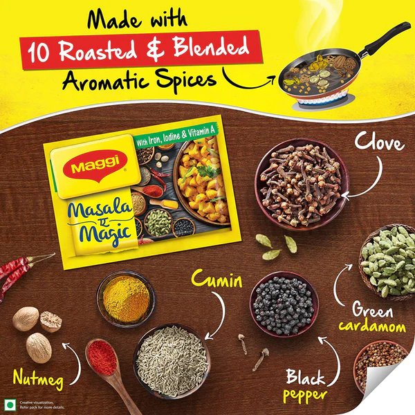 Maggi instant masala noodles 70 g vegetarian pack front