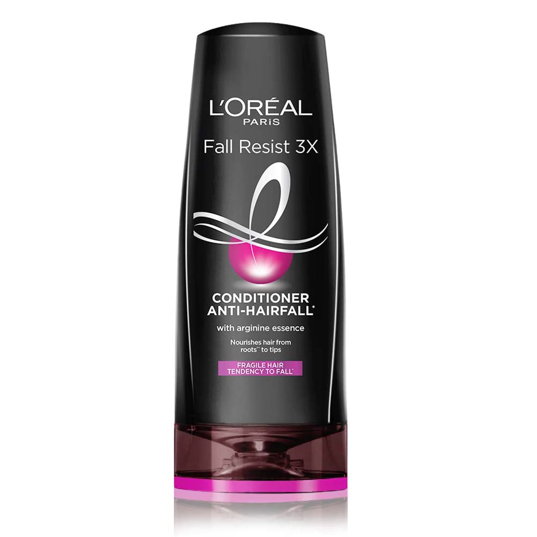 Front view of L'Oréal anti-hair fall conditioner 192.5 ml bottle