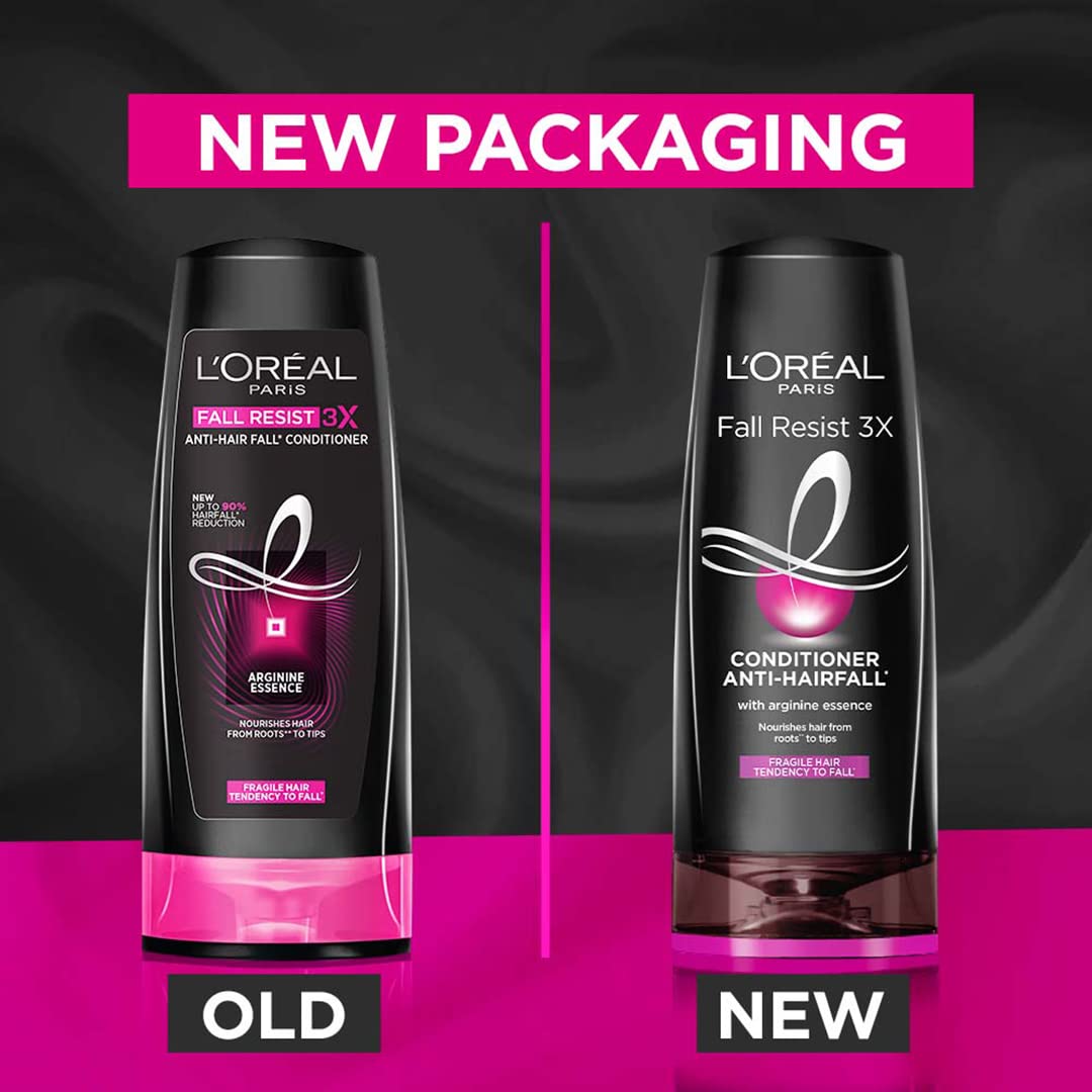 L'Oreal Paris Anti-Hair Fall Conditioner, Reinforcing & Nourishing for Hair Growth, For Thinning & Hair Loss, With Arginine Essence and Salicylic Acid, Fall Resist 3X, 192.5 ML – view 2