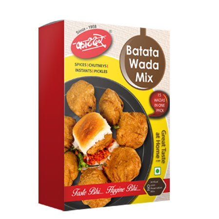 Front pack shot of Katdare Batata Wada Mix, 260 g