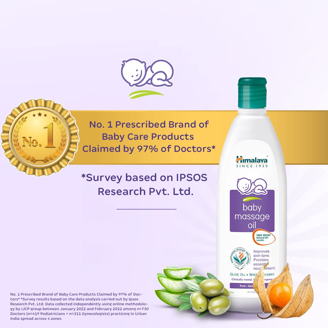 Himalaya Baby Massage Oil (200ml, White) – view 2
