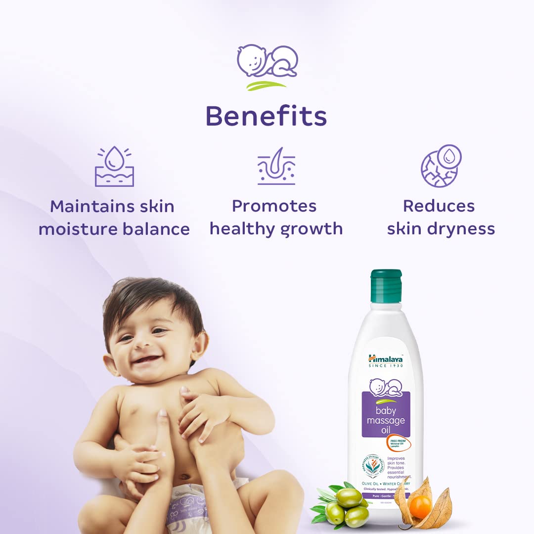 Himalaya Baby Massage Oil (200ml, White) – view 3