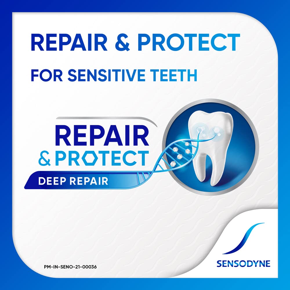 Sensodyne Repair 70g Toothpaste: Repair & Protect Sensitivity Relief Tooth Decay Prevention Toothpaste for daily repair, Dentist Recommended Brand – view 5