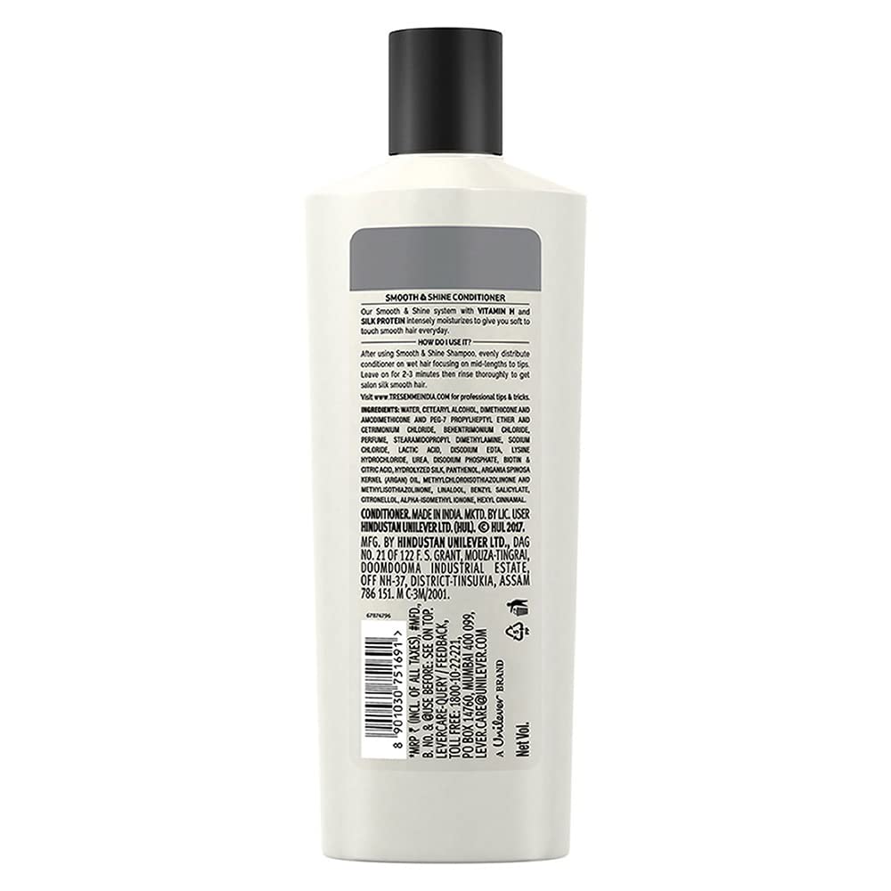 Tresemme Smooth & Shine, Conditioner, 335ml, for Silky Smooth Hair, with Biotin & Silk Protein, Deeply Moisturizes Dry & Frizzy Hair, for Men & Women – view 2