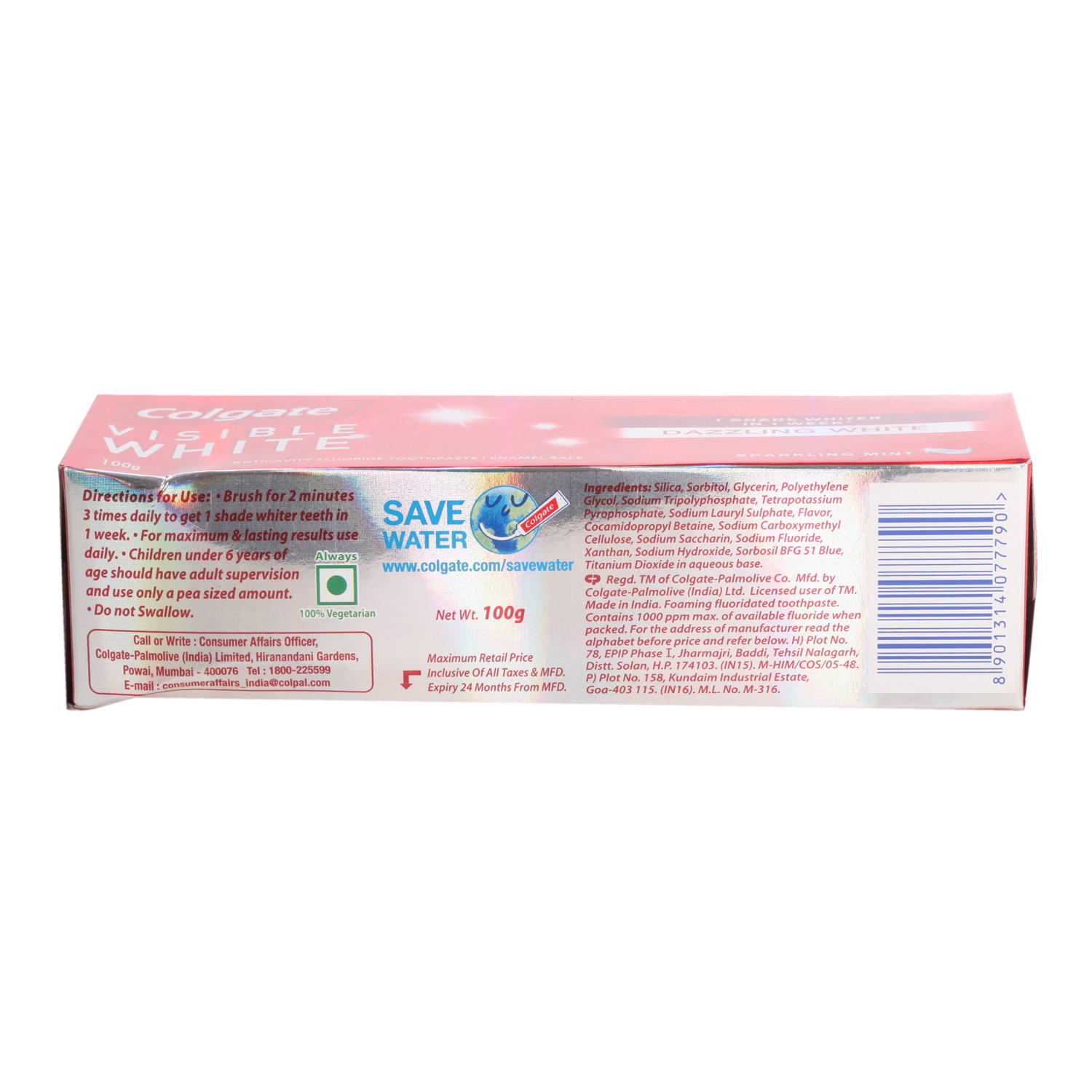 Colgate Toothpaste - Visible White Whitening, 100G Pack – view 3