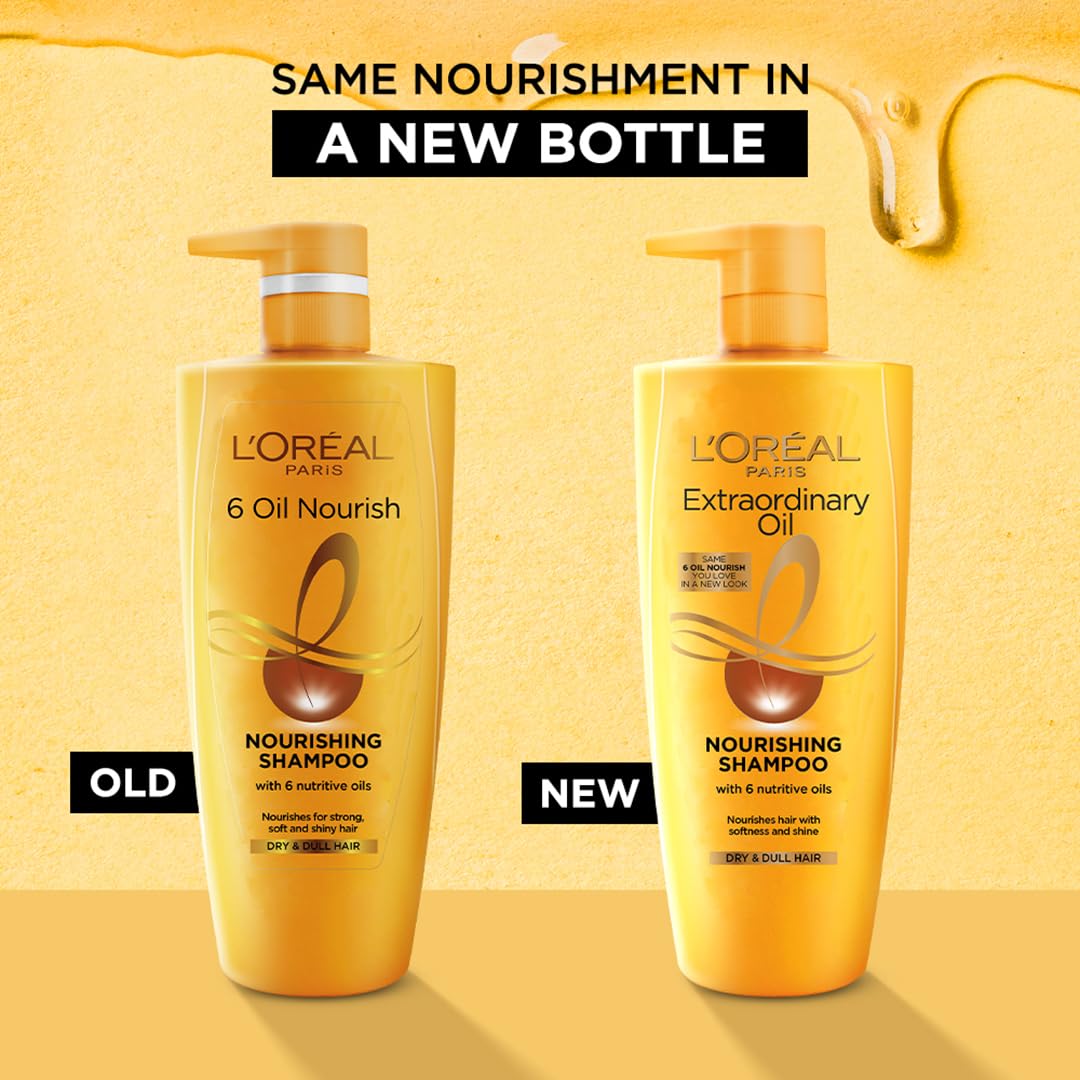 L'Oreal Paris Extraordinary Oil Nourishing Shampoo For Dry & Dull Hair, 1000ml – view 2