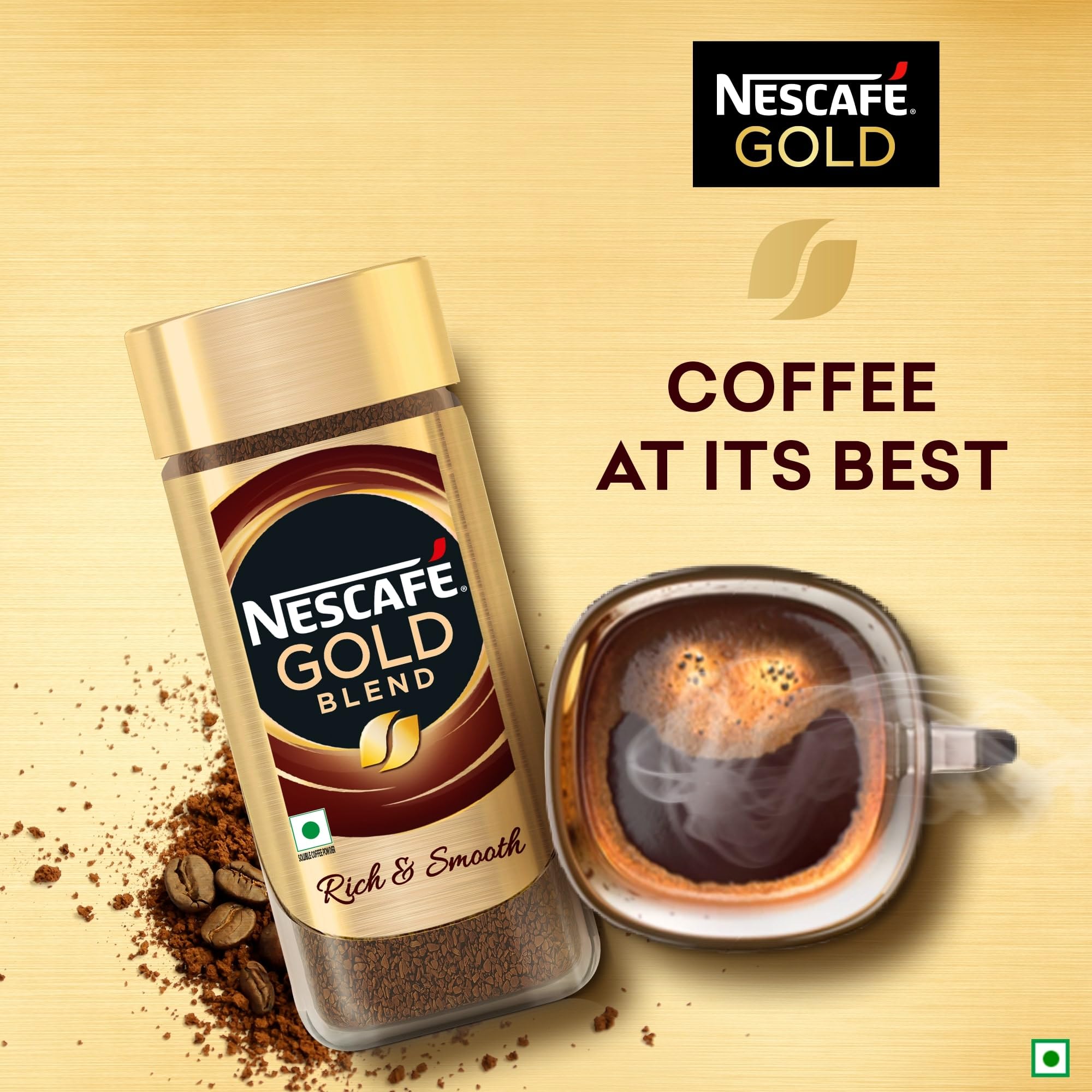 NESCAFE Gold Rich and Smooth Instant Coffee Powder, 90g Jar – view 5