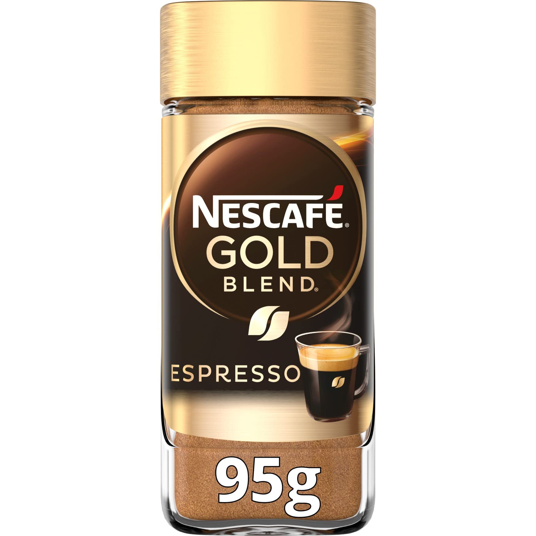 Nescafe Gold Blend Espresso instant coffee in 95g glass bottle