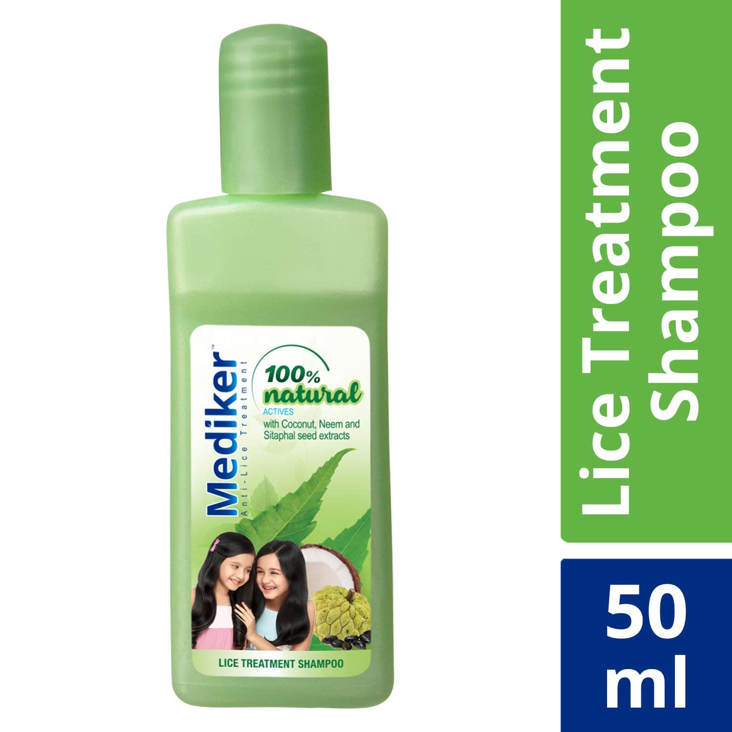 Mediker Anti-Lice Treatment Shampoo, 50 ml, Green – view 2