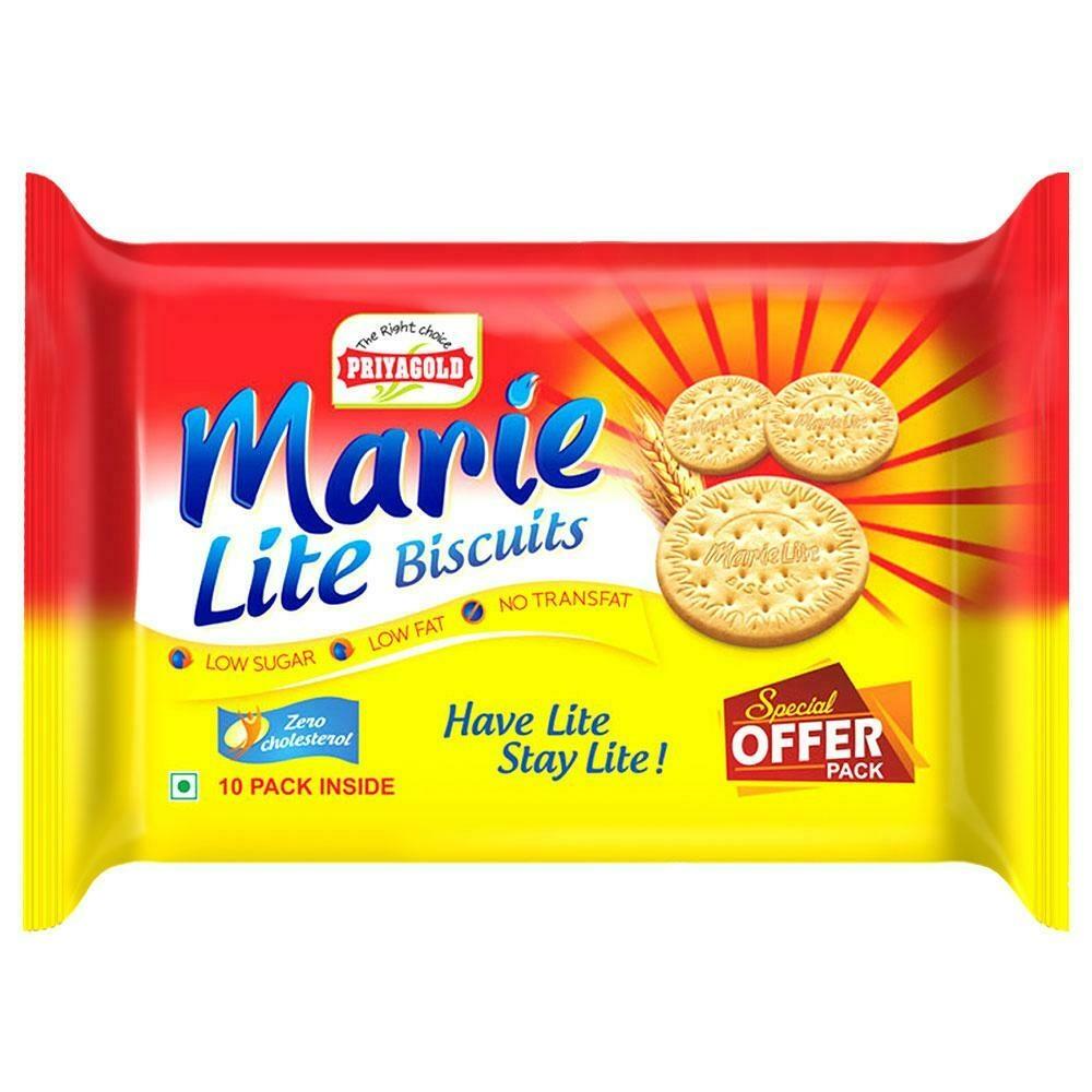 Priya Gold Marie Lite biscuit pouch packaging 400g