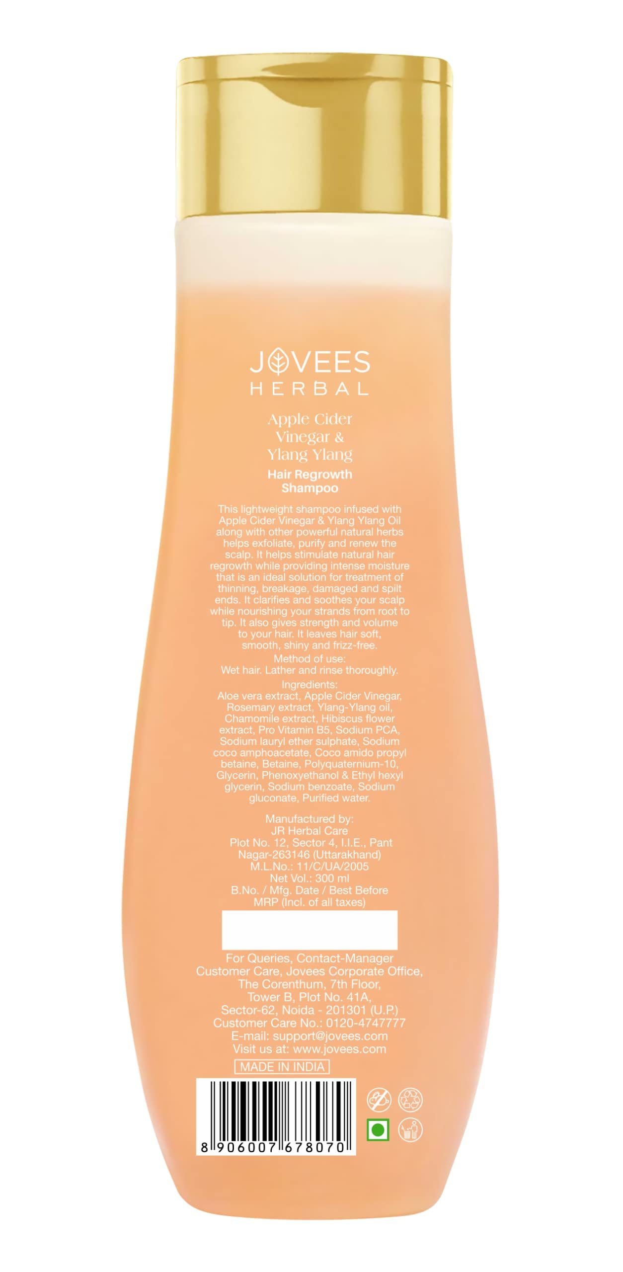 Apple Cider Vinegar & Ylang Ylang Hair Regrowth Shampoo – view 2