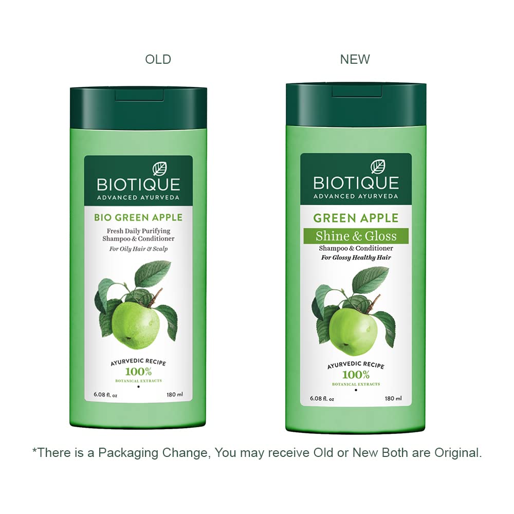 Biotique Green Apple Shine & Gloss Shampoo & Conditioner – view 3