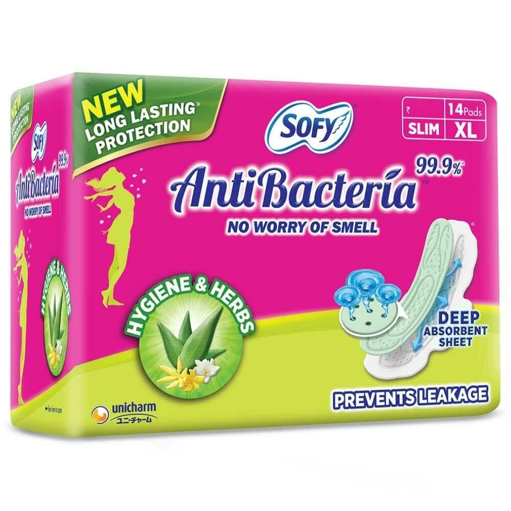 Sofy Women Anti Bacteria Extra Long Sanitary Pads, X-Large, Pack Of 14 – view 2